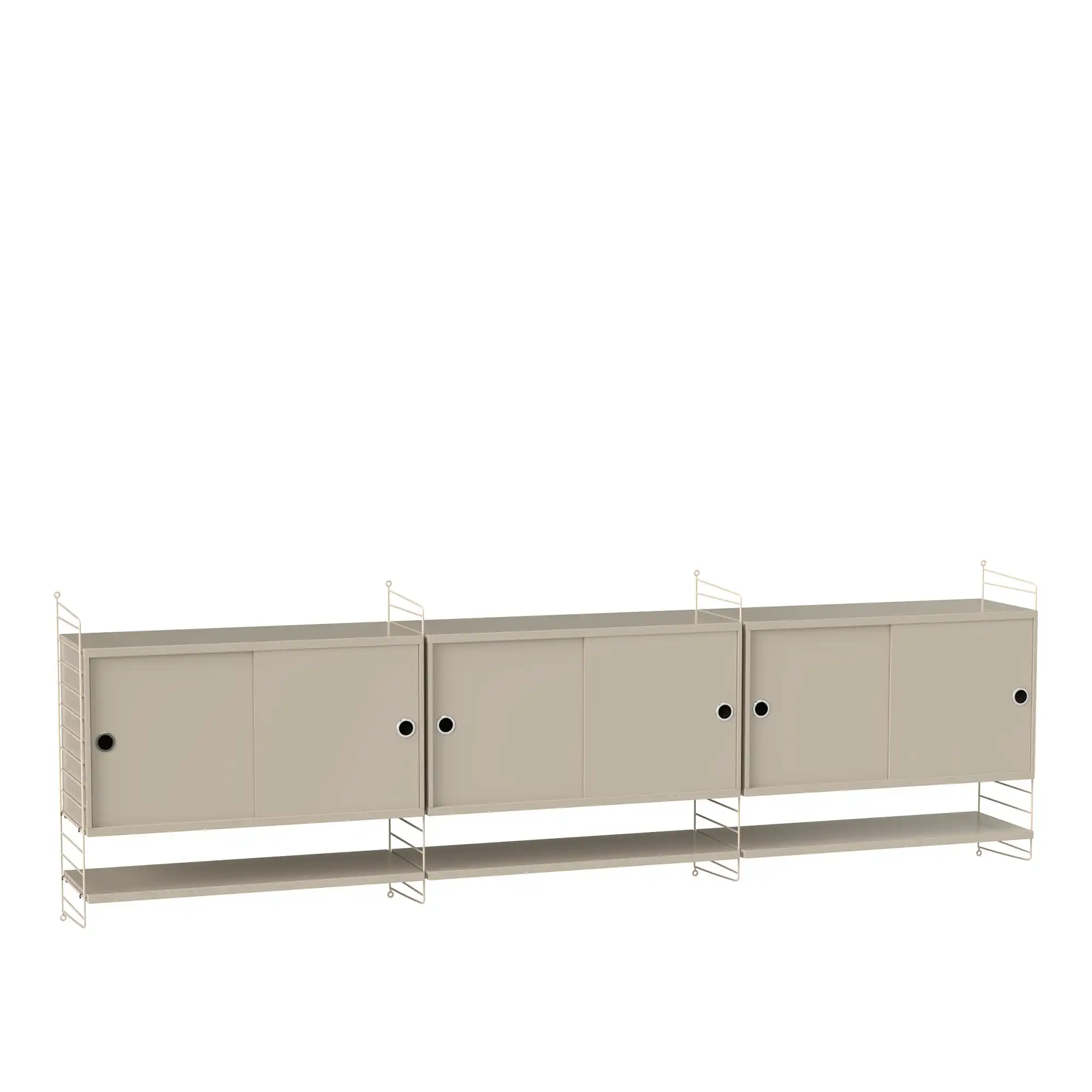 Vardagsrum hyllsystem E beige/beige