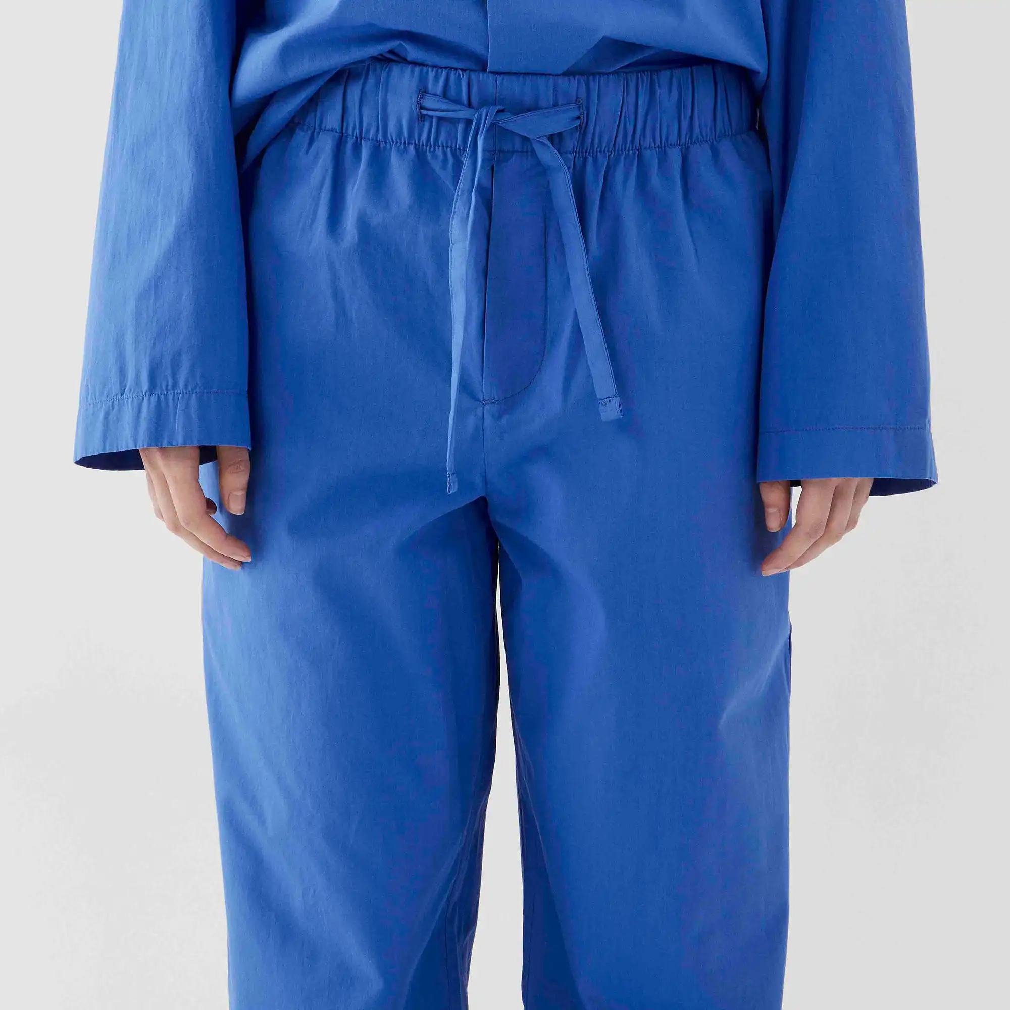 Poplin Pyjamas Pants Royal Blue Large