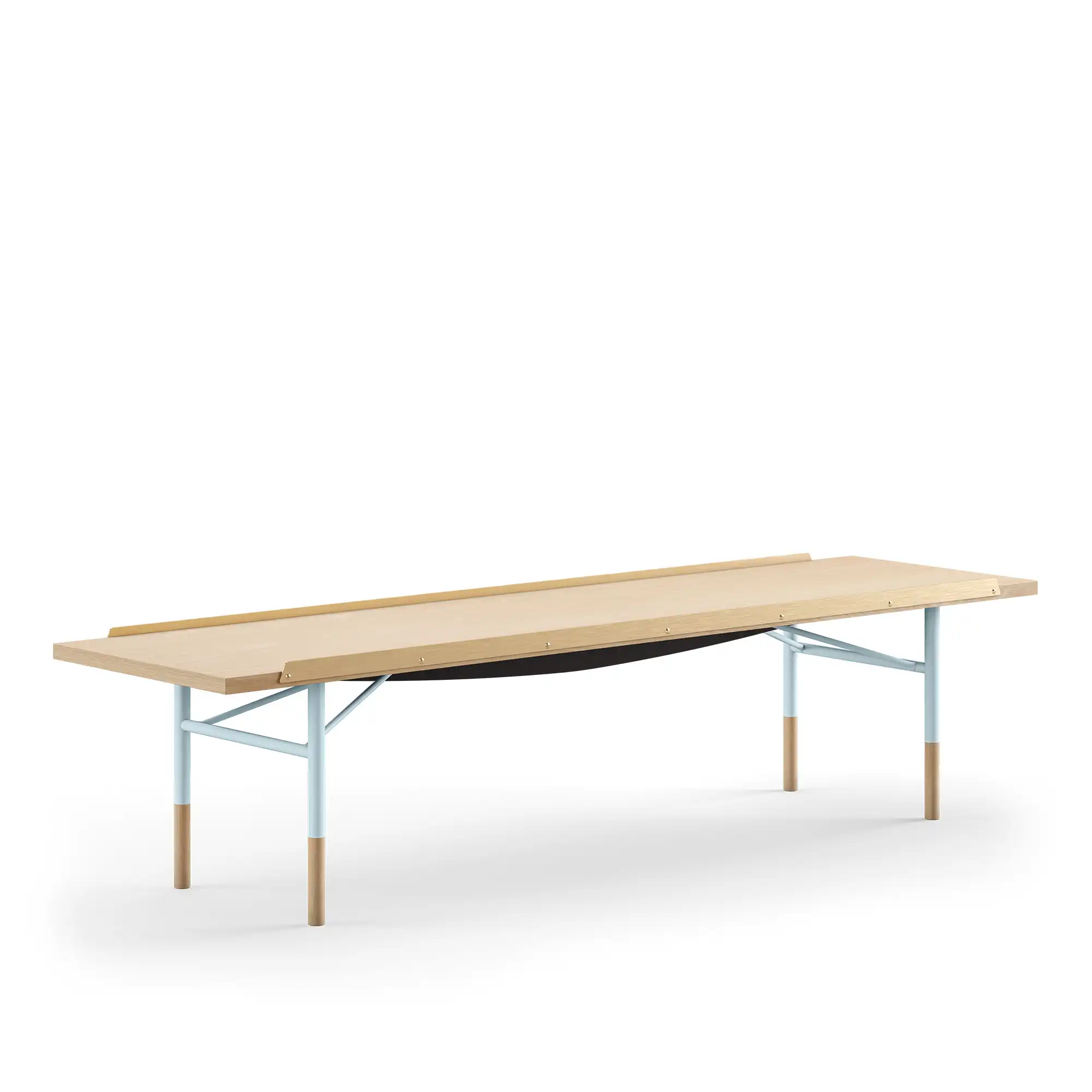 Table Bench Large med mässingskanter