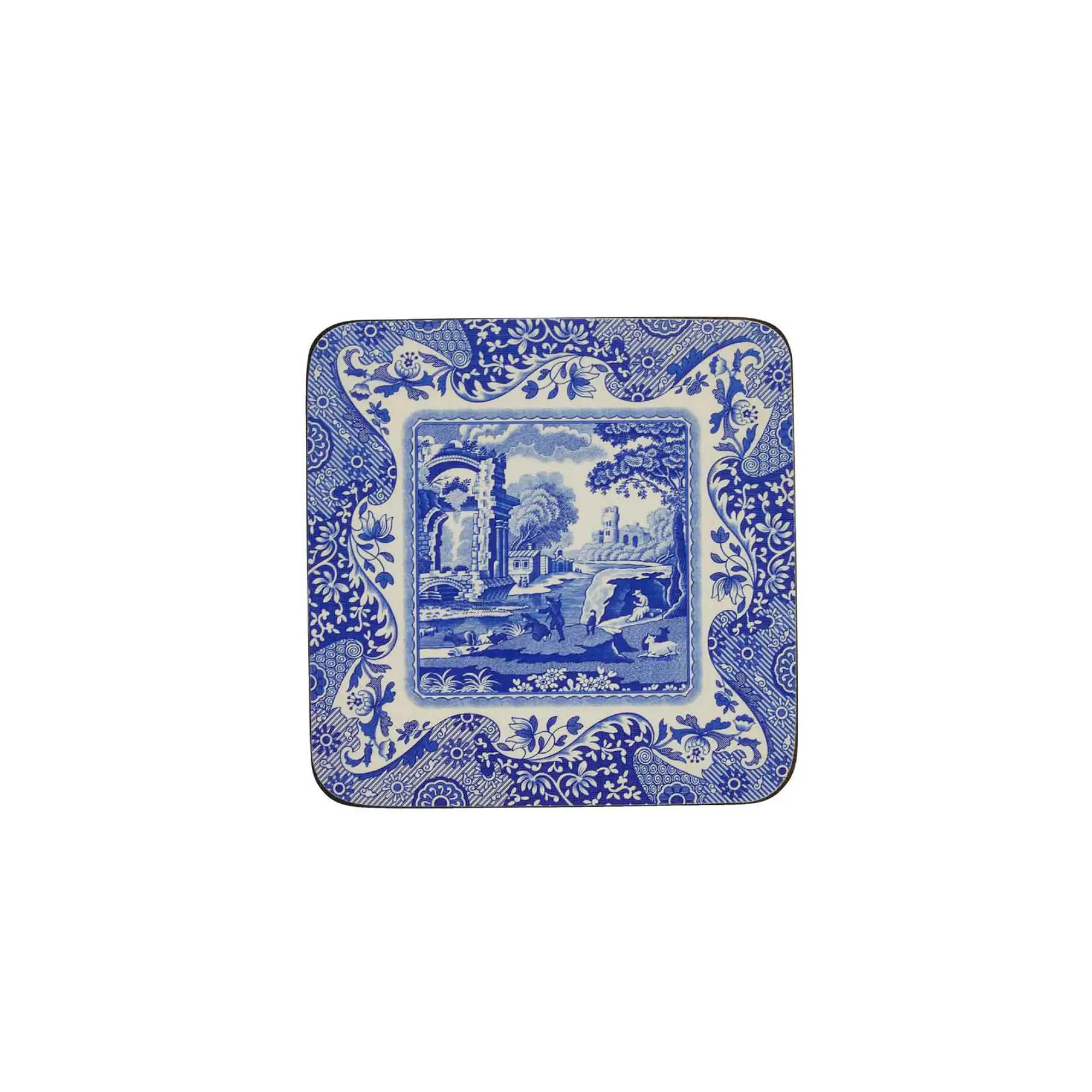 Blue italian glasunderlägg  6-pack
