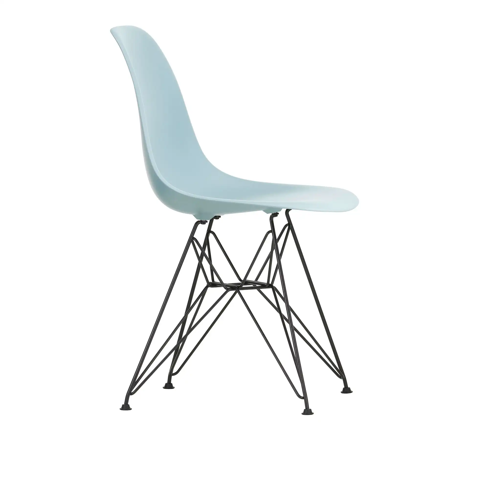 Eames Plastic Chair DSR 23 Ice Grey Basic Dark Base
