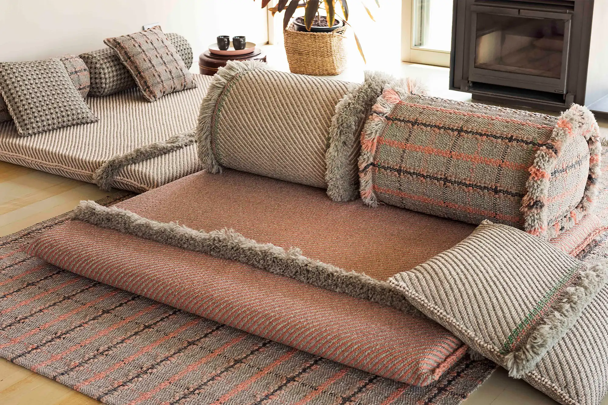 Garden Layers Rug - Tartan Terracotta