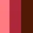 Raspberry, Dark Punch and Brown