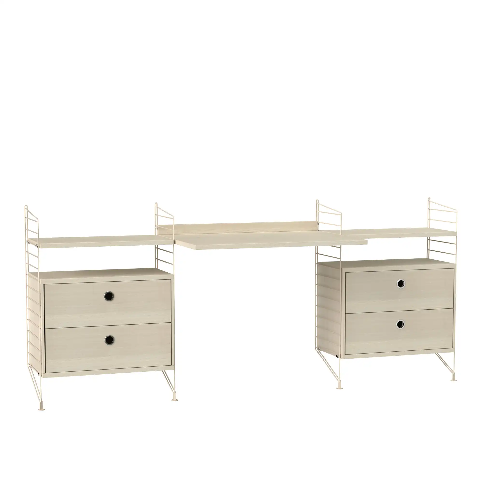Kontor hyllsystem C ask/beige