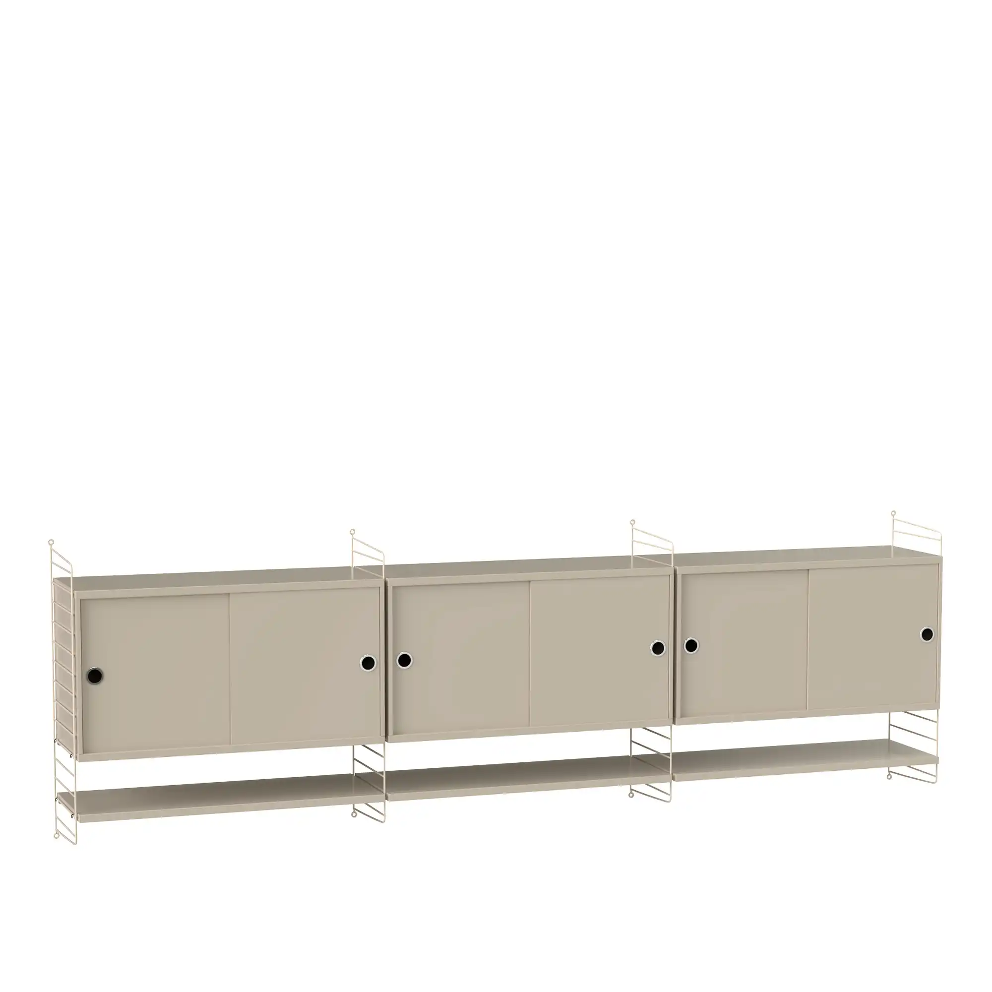 Vardagsrum hyllsystem F beige/beige