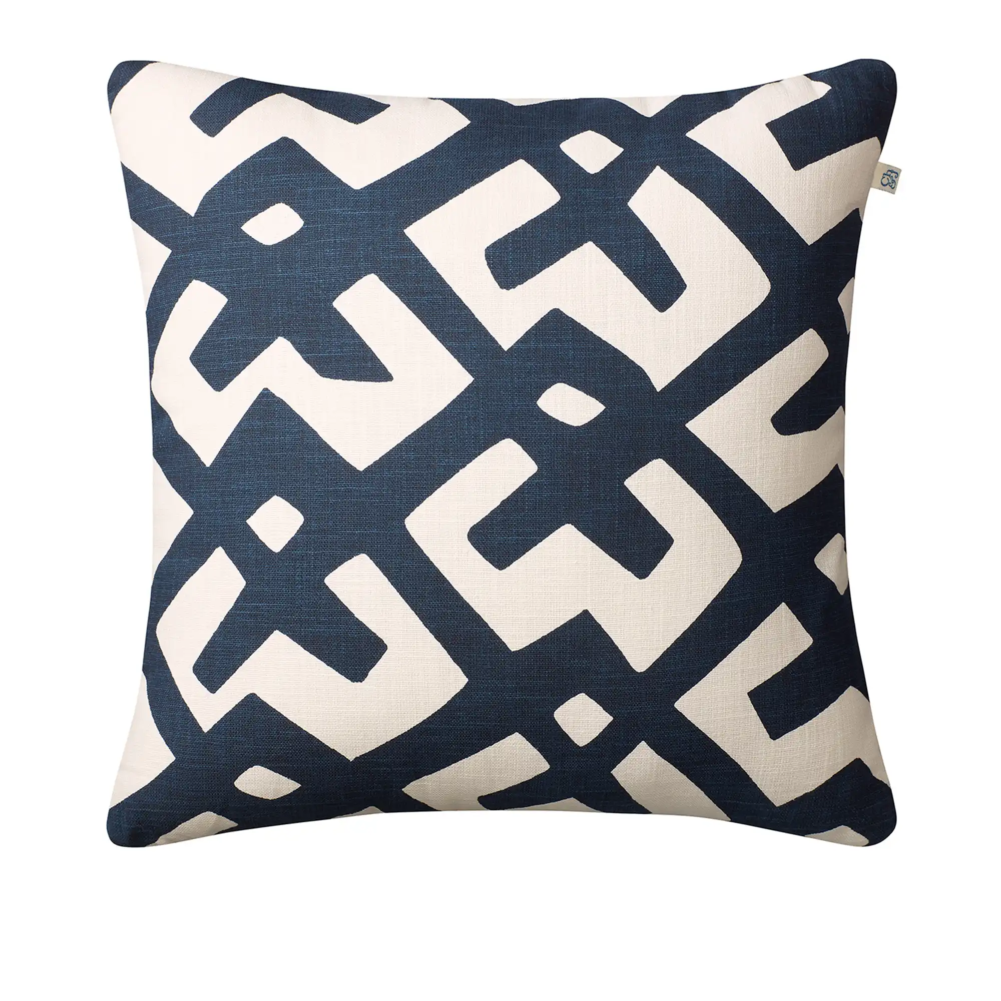Dadra Outdoor Cushion - Blue/Off White